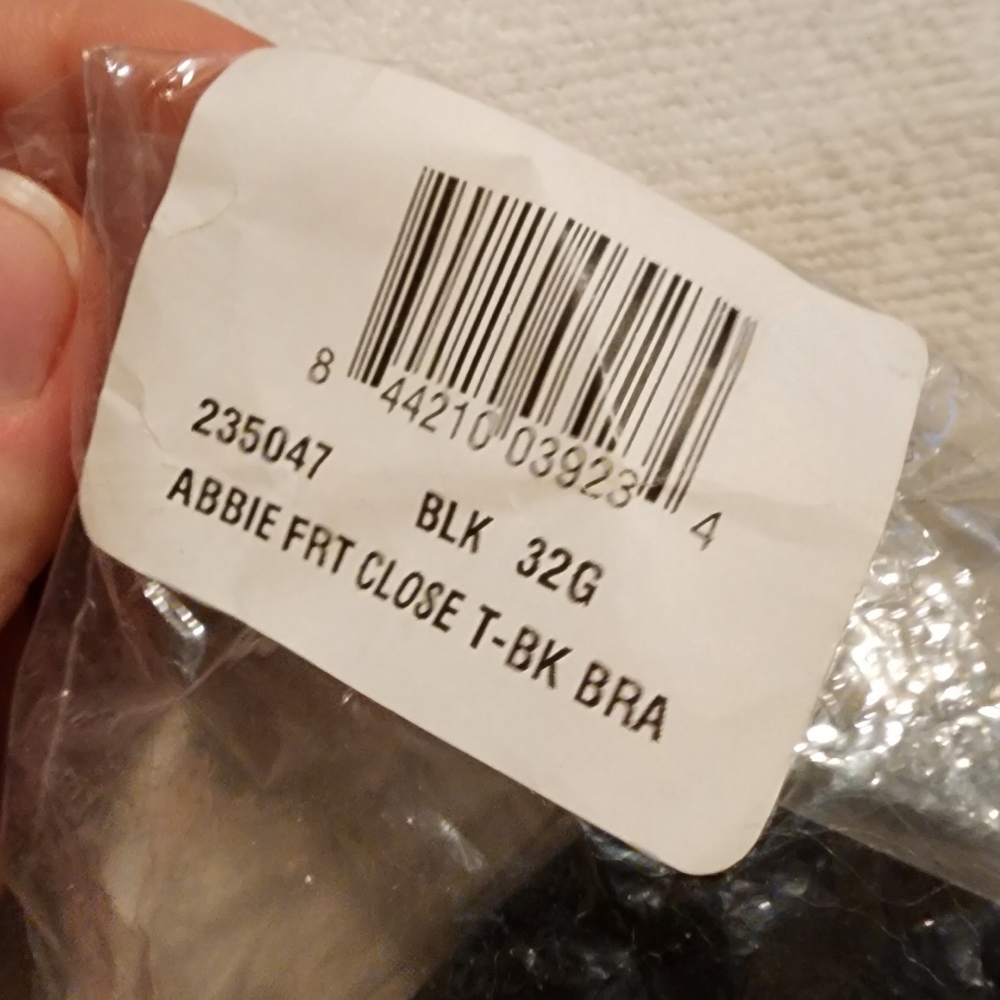 Felina Bra black Abbie front closure 32G - Picture 7 of 9
